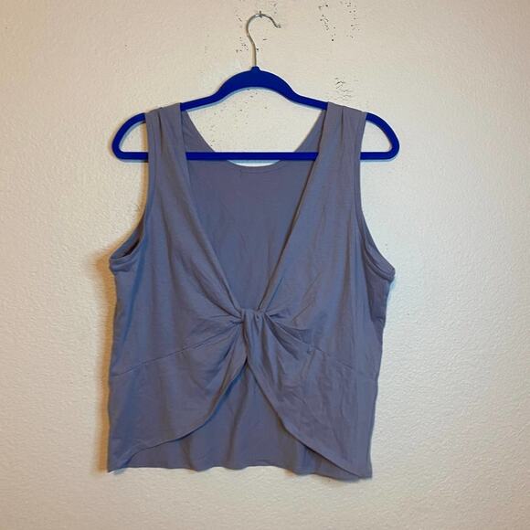 FABLETICS Purple Makena Twist Open Back Activewear Tank Top Size Large - Picture 6 of 9
